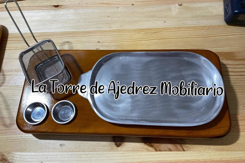 Tabla Para Churrasco Carnes Con Canastilla Nuevas Pino Liso Amarillo