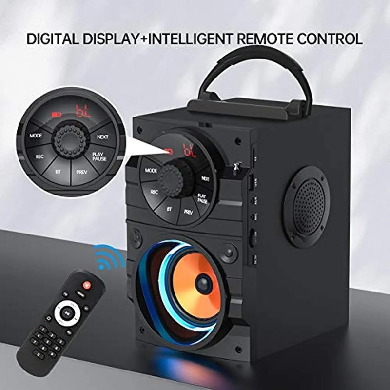 Parlantes Bluetooth Portatiles Con Luz, Parlante Grande Ina