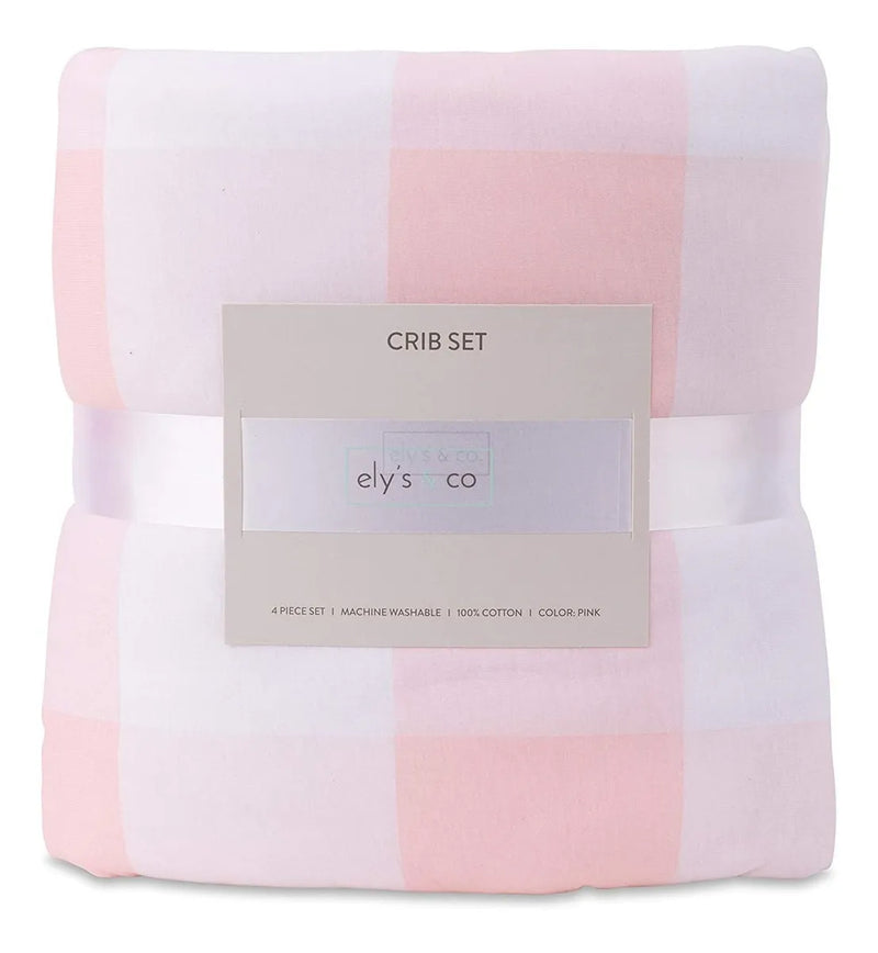 Bebé Juegos De Cama Cuna Para Niñas De 4 Piezas Inclu...