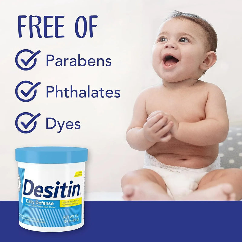Crema Curativa Desitin 16 Oz Para Dermatitis Del Pañal