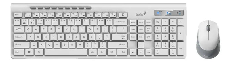 Combo Genius Inalambrico Bluetooth Slimstar 8230 Blanco