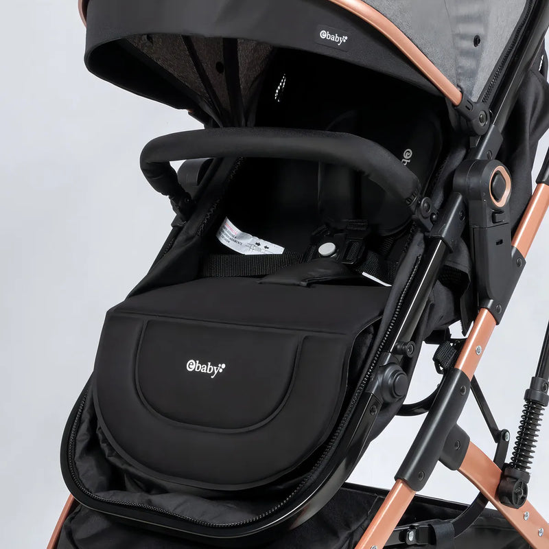 Coche Moises Compacto Ebaby Shiro Color Gris