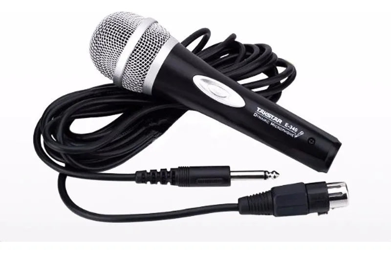Microfono Dinamico Takstar E340 Super Cardioide Con Cable Color Negro