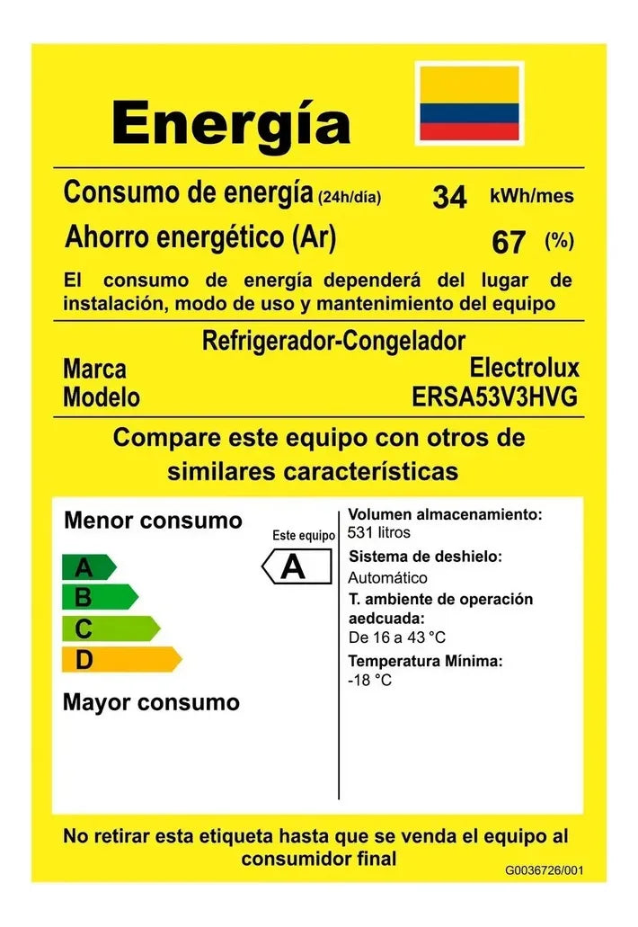 Nevecón Electrolux Inverter No Frost 530l Ersa53v3hvg Silver