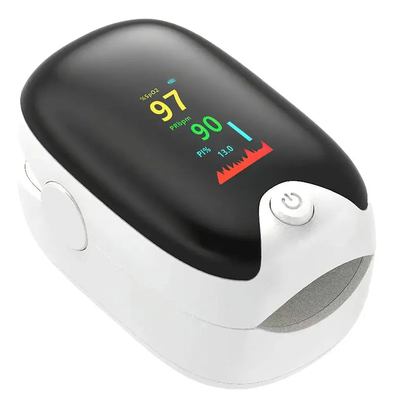 Kit De Salud Tensiómetro Recargable+termómetro+oximetro Blanco Con Negro