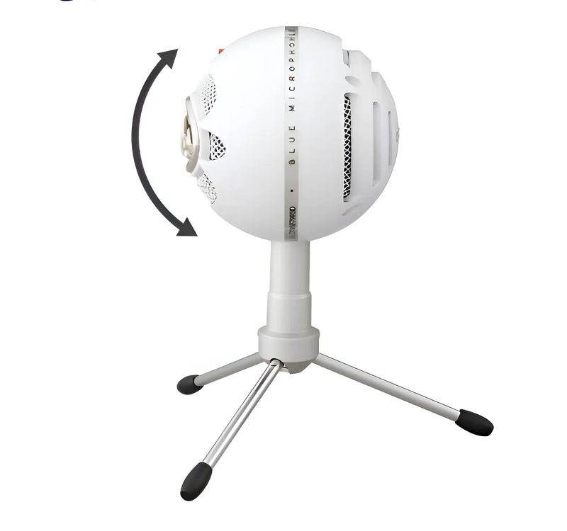 Micrófono Blue Snowball Ice Condensador Cardioide color blancoS