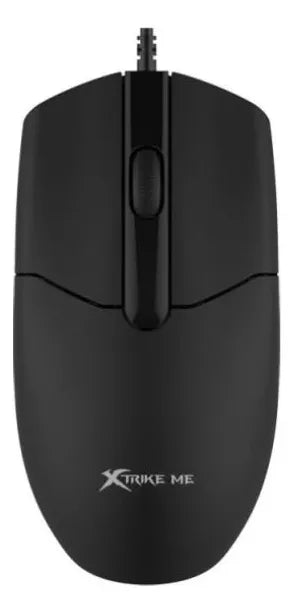 Kit Teclado Y Mouse Con Cable Usb Xtrike Me Mk-207 Combo Para Notebook Computadora Pc - Negro