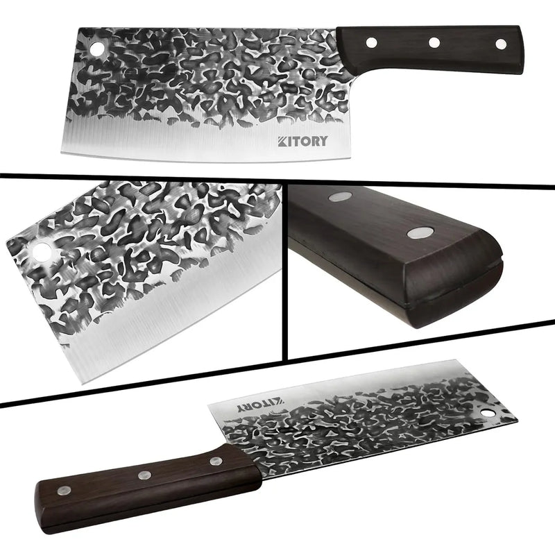 Cuchillo Achuela Profecional Chef Alto Carbono Madera