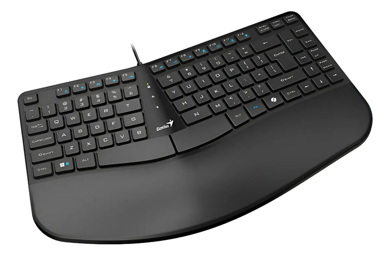 Teclado Genius Ergo Kb-700 Teclado Negro Idioma Español Latinoamérica