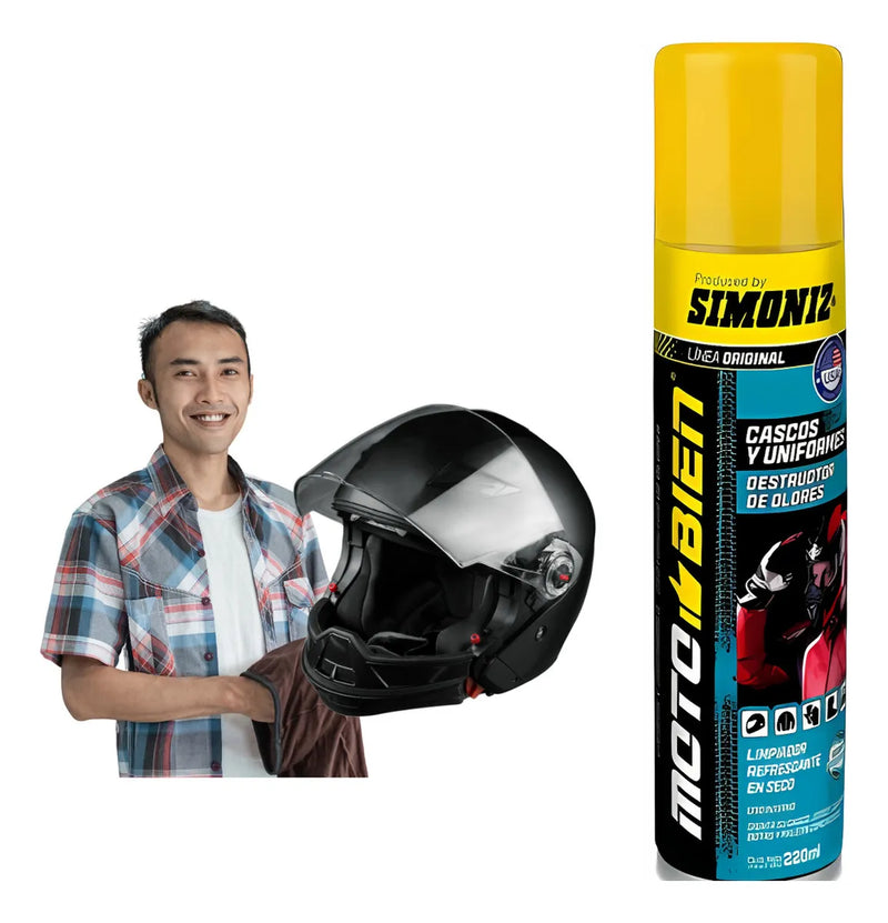 Limpiador En Seco Refrescante Desinfectante Cascos Simoniz
