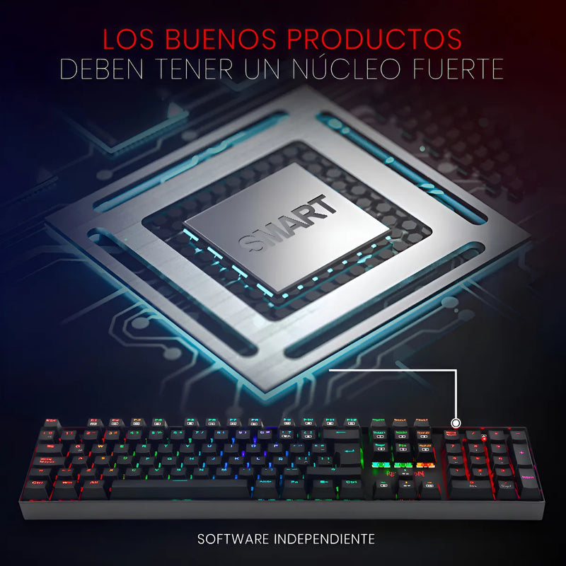 Teclado Gamer Mitra K551-rgb Negro Español Alámbrico