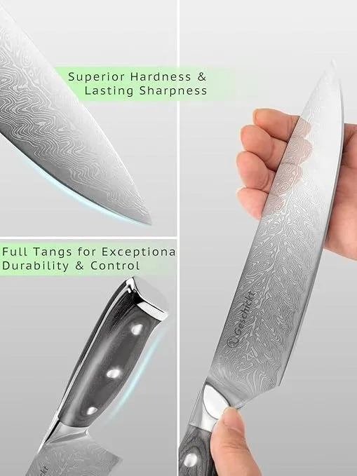 Cuchillo De Cocina Geschickt Chef 1 Unidad Plateado