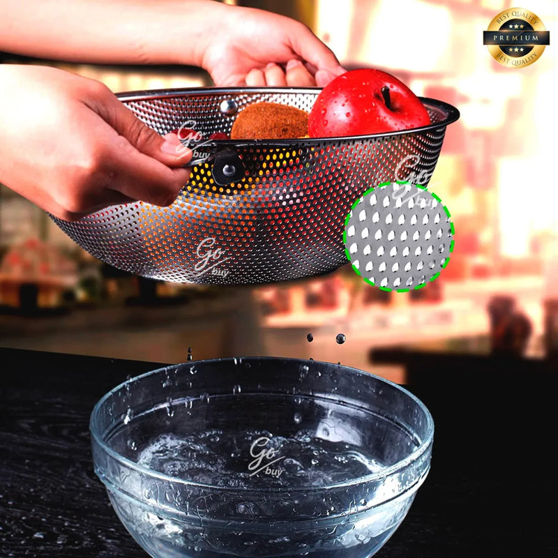 Colador Escurridor Para Alimentos Fritos Metal Galvanizado Disponible