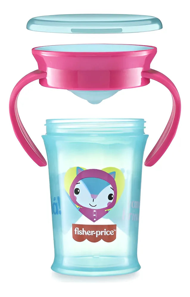 Vaso De Entrenamiento Fisher Price Bb1021 Rosa Color Turquesa Liso