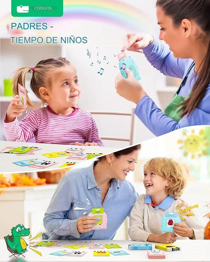 Juguete Lector Bilingüe Sonido Lectura Tarjetas Intercativo Diseño 1