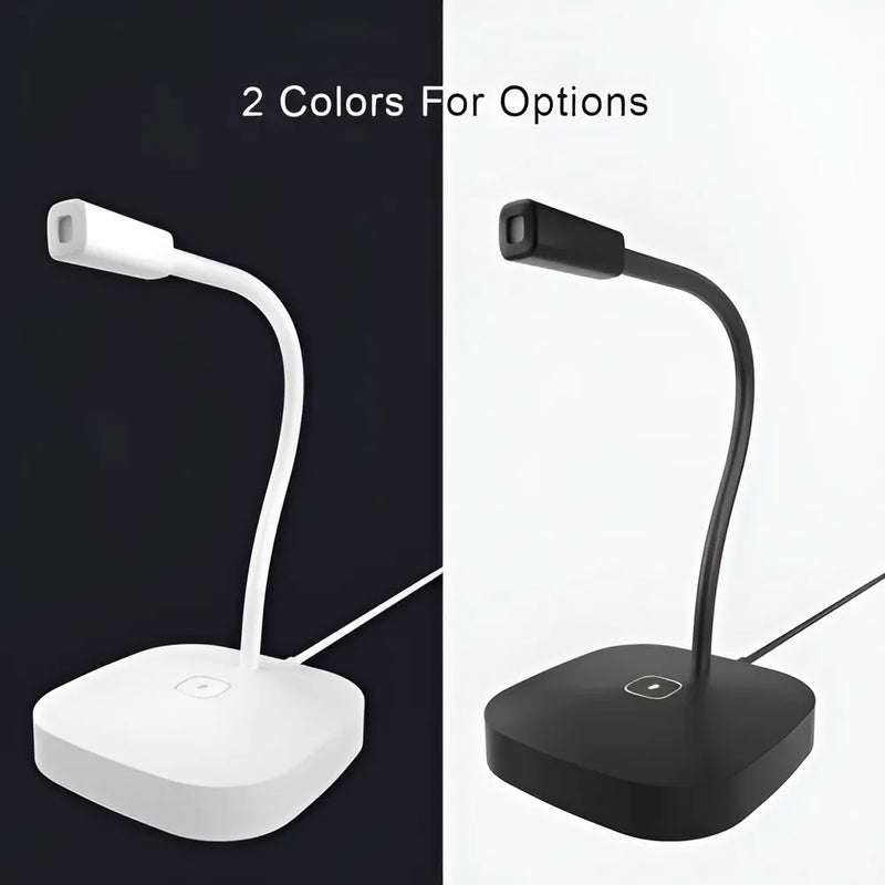 Micrófono de escritorio para pc notebook profesional color blanco G22 Seisa