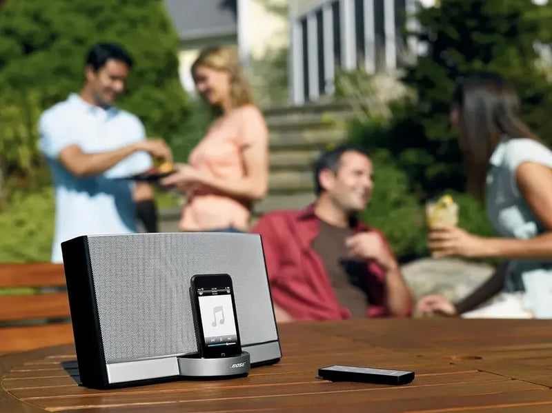 Parlante Bose Sounddock Portable - Gloss Black Plateado,negro
