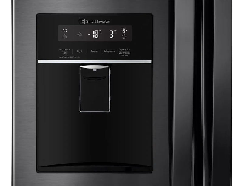 Nevecón Lg French Door Smart Inverter 618 L Fabricador Hielo Negro