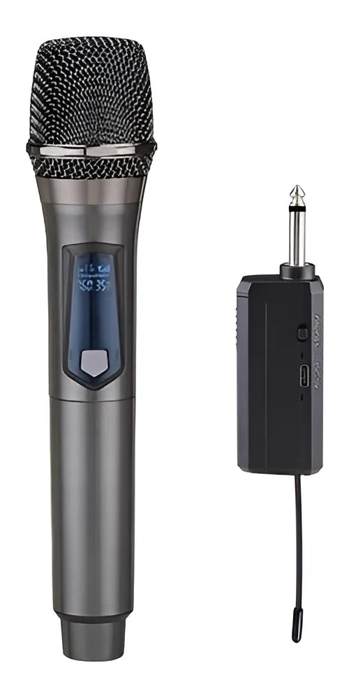 Microfono Gc W1 Dinamico Mano 1 Inalambrico Uhf Con Receptor