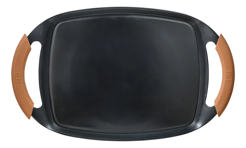 Set X 3 Piezas ,sarten 28cms,asador 36x23cms Y Wok De 26cms Color Negro