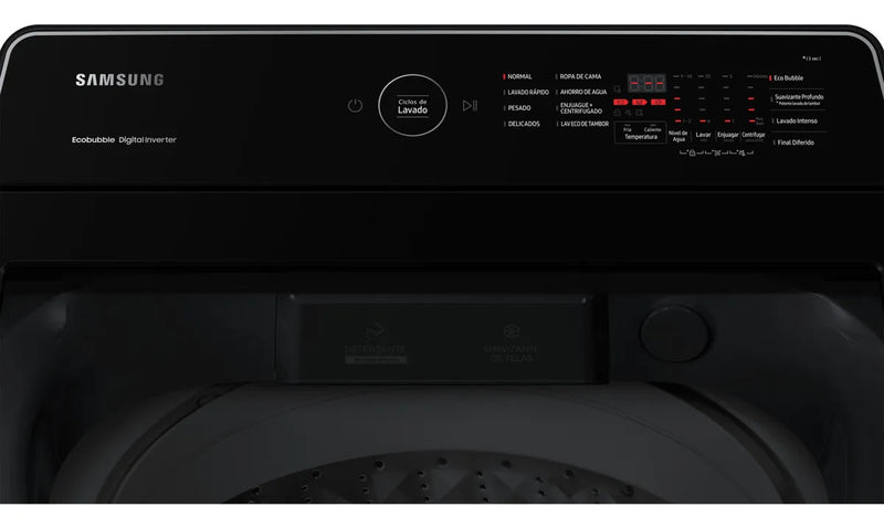 Lavadora Samsung Wa19cg6441bdco 19kg Ecobubble Color Gris