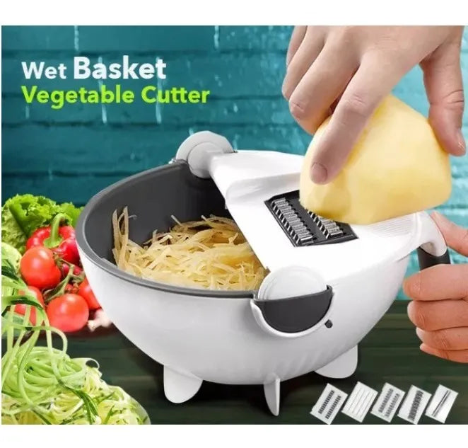 Cortador De Verduras De Cesta Húmeda De Cocina Multifunción