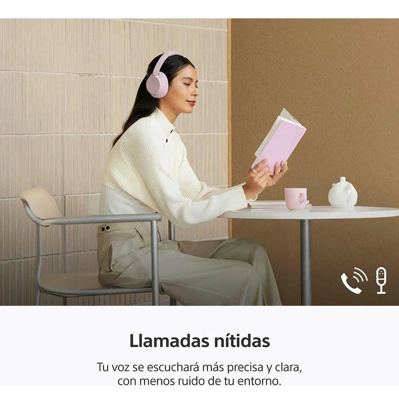 Audífonos Inalámbricos Con Noise Cancelling Wh-ch720n Color Rosado