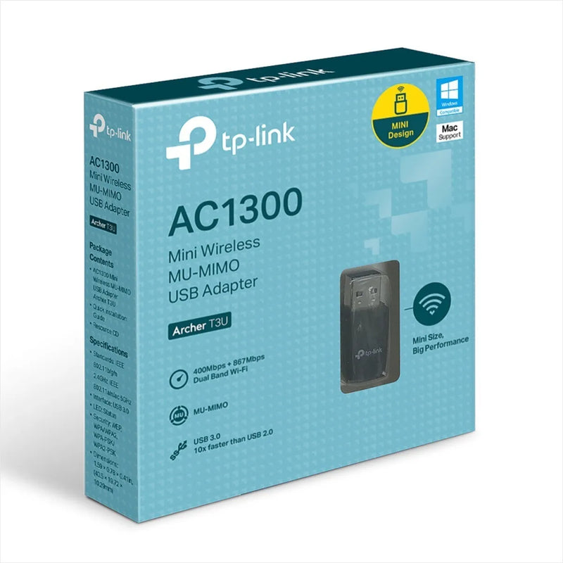 Adaptador Usb Wifi Banda Dual Ac1300 Tp-link Archer T3u Mimo