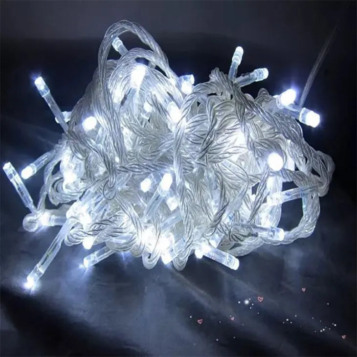 Luces Led Lineal 300 Blanca 20m Instalacion Navidad Navideña