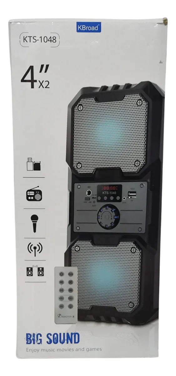 Parlante Bocina Altavoz Inalámbrico Bluetooth Portátil Luces