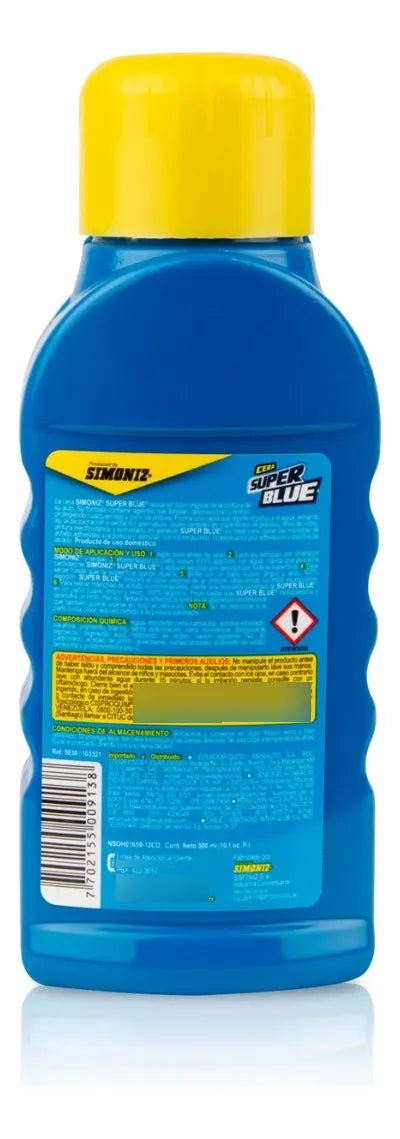 Cera Super Blue Para Brillar Vehiculos Shampoo Autobrillante