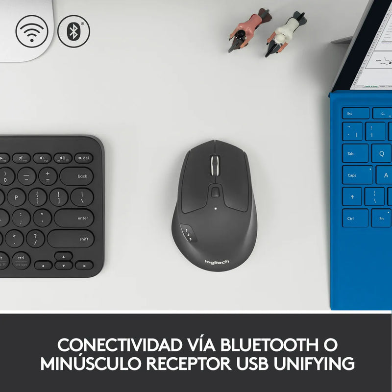 Logitech Combo Multi-dispositivo: Teclado K380s + Mouse M720 Mouse Negro Teclado Negro