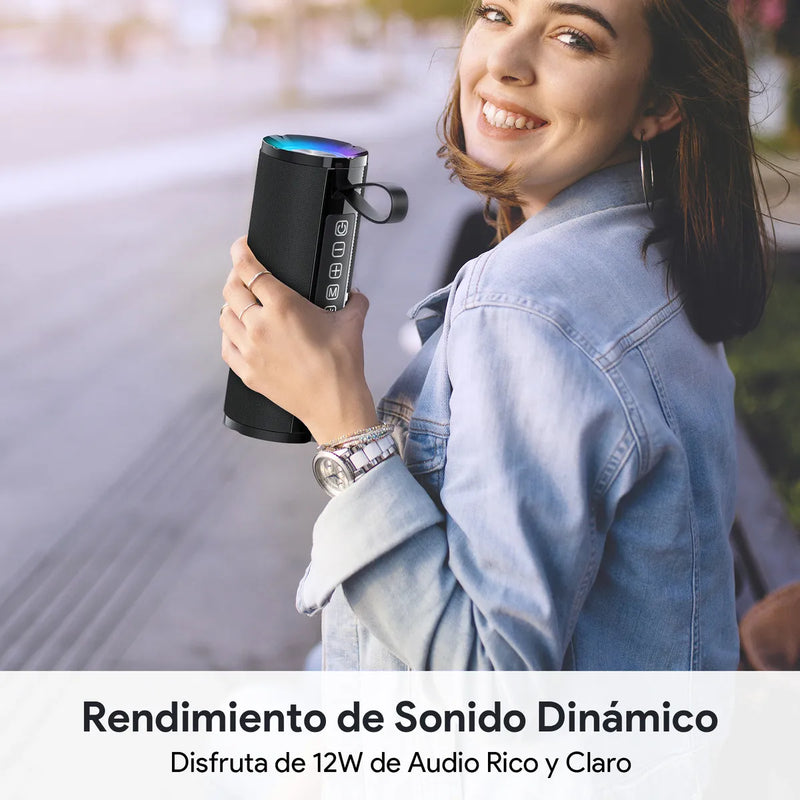 Bocina Bluetooth Portátil 1hora Boc060 Color Negro