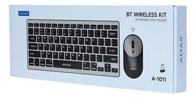 Kit De Teclado Y Mouse Inalámbrico De 2.4 Ghz Para Pc Tablet Mouse Gris Teclado Negro