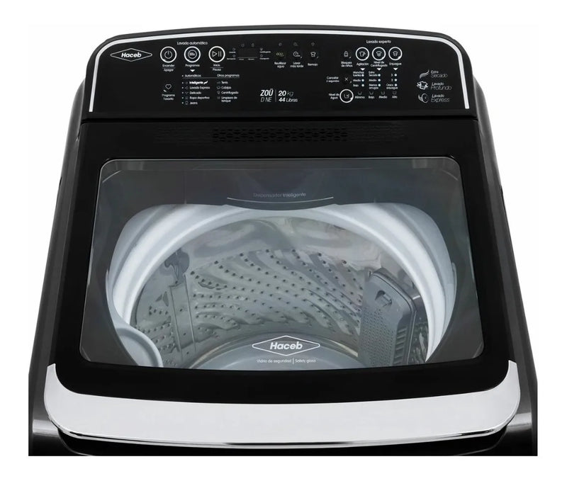 Lavadora Automática Haceb Digital Lav Zoü 20 Kg D Gris Gris Grafito