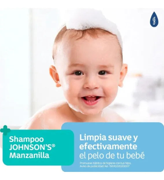 Shampoo Johnsons Baby Manzanilla Cabello Claro X 1000 Ml