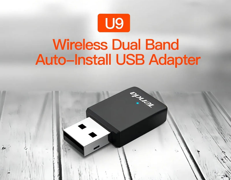 Tenda U9 antena adaptador usb inalámbrico doble banda Ac650