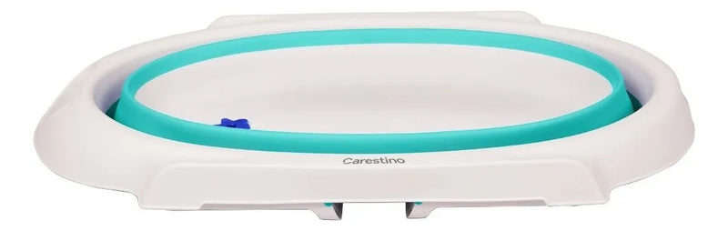 Bañera Plegable Con Soporte Carestino Aguamarina