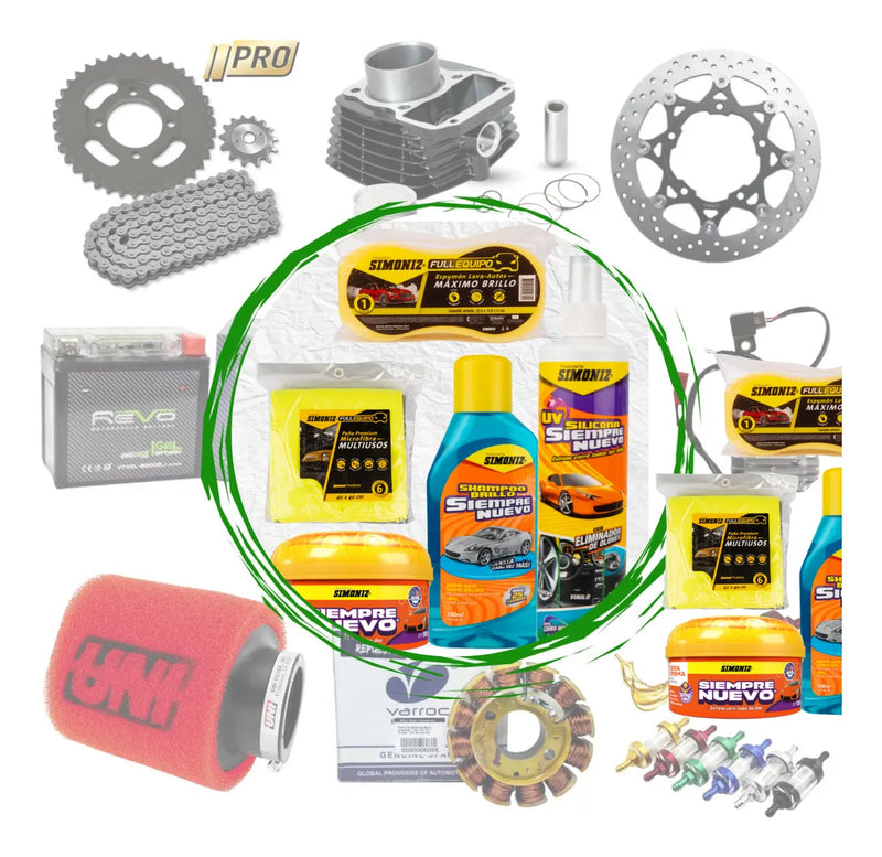 Kit Siempre Nuevo 6 Productos Simoniz Carro Moto