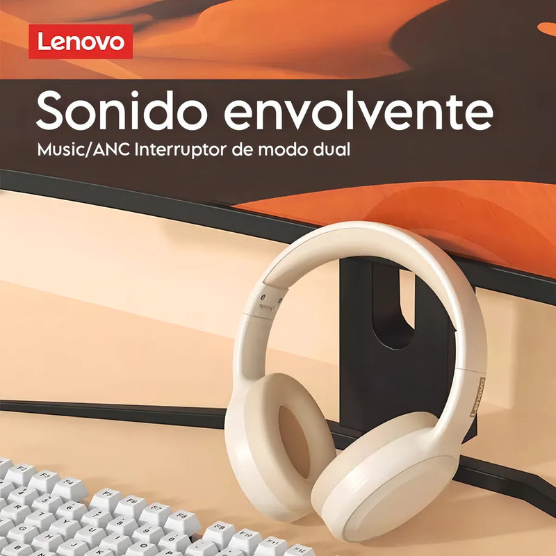 Audifonos Inalambricos Bluetooth Lenovo Thinkplus Th30 Color Beige