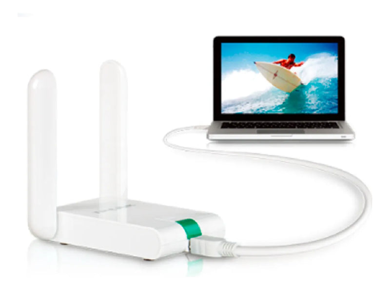 Adaptador De Red Rompemuros Usb Wifi Alta Potencia 300mbps T