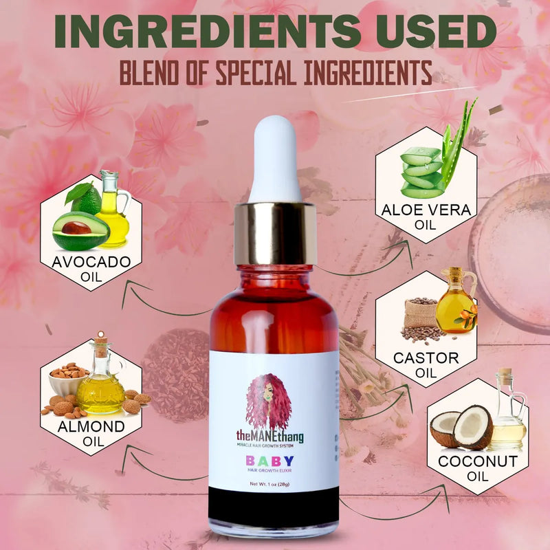 Themanethang Aceite Para El Crecimiento Del Cabello Del Beb.