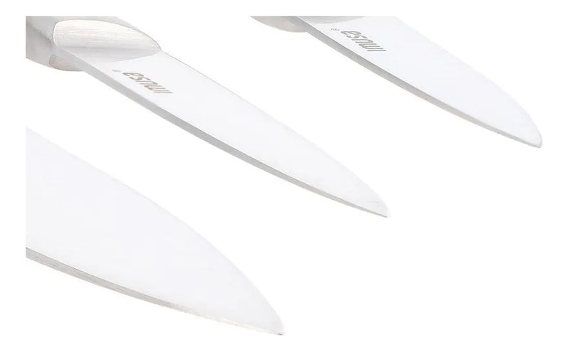 Set 3 Cuchillos Chef Multiusos Imusa 5861030379 Color Negro