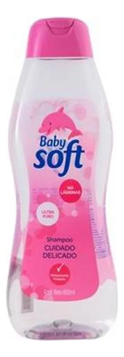 Shampoo Baby Soft Babysoft Cuidado Delicado Rosado X 800 Ml