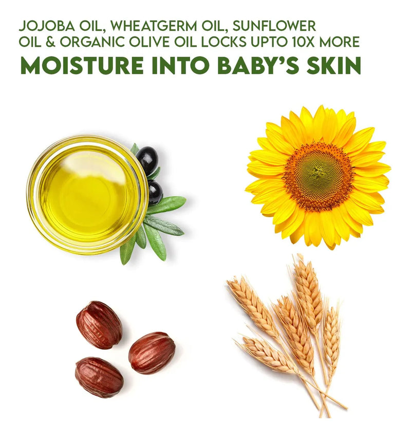 Wbm Care Aceite De Masaje Hidratante Para Bebés | Sin Acei.