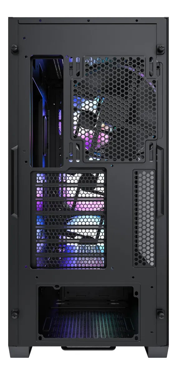 Montech Air 903 Max, E-atx Mid Tower Case, Alto Flujo De Aire, 3 X 140 Mm Argb Pwm Y 1 X 140 Mm Pwm Ventiladores Preinstalados, Panel Lateral De Vidrio Templado, Malla Frontal, Tipo C, Soporte 4090