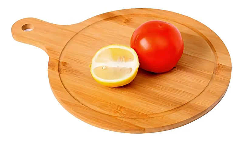 Tabla De Cortar De Bambú, Tablas De Carne Y Pala Para Pizza