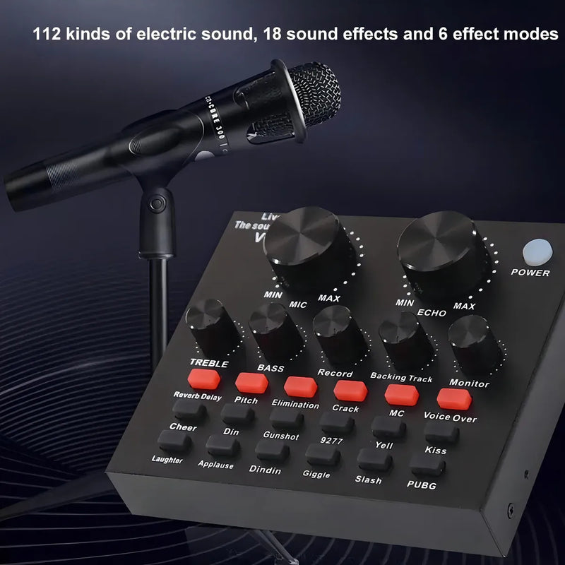 Mezclador Tarjeta Externa Sonido Usb Audio Música Rondon Color Varios