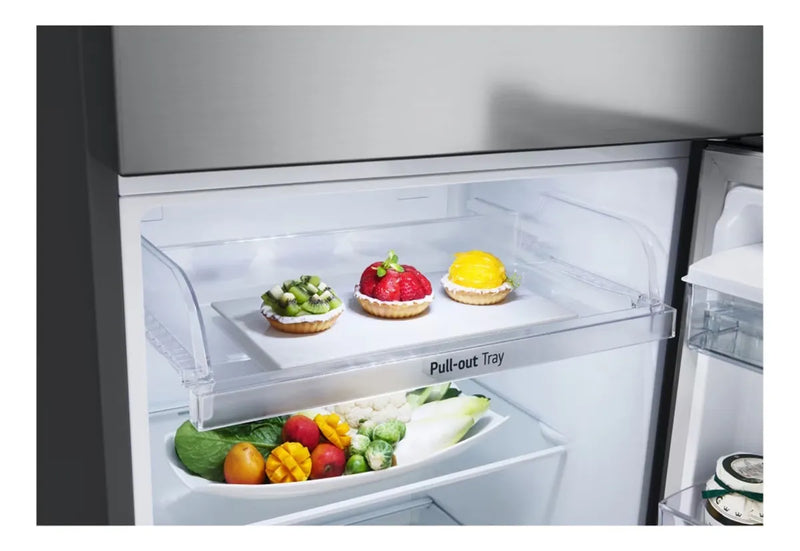 Nevera Lg Top Freezer Doorcooling Thinq 314 Lt Plateada Plateado