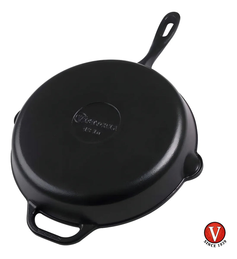 Sartén De Hierro Fundido Curado Victoria® 30 Cm / 12 In